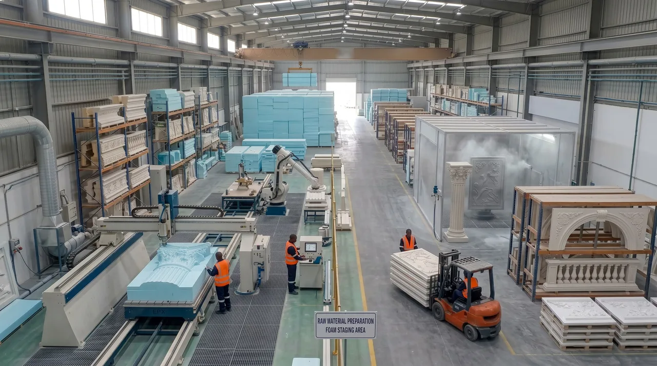 EPS foam production